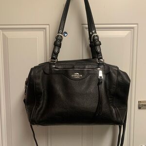 Coach Black Leather Satchel